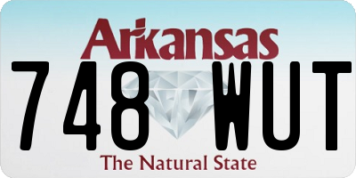 AR license plate 748WUT