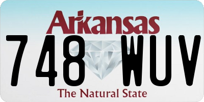 AR license plate 748WUV