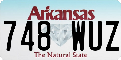 AR license plate 748WUZ