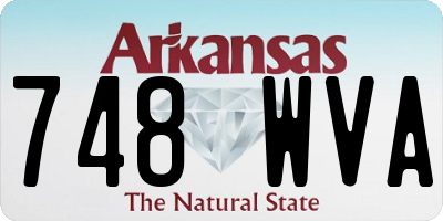 AR license plate 748WVA