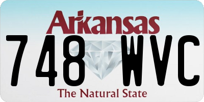 AR license plate 748WVC