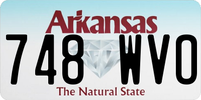 AR license plate 748WVO