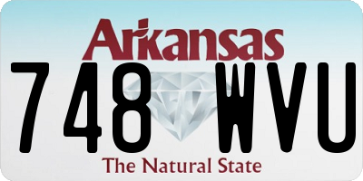 AR license plate 748WVU