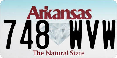 AR license plate 748WVW