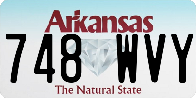 AR license plate 748WVY