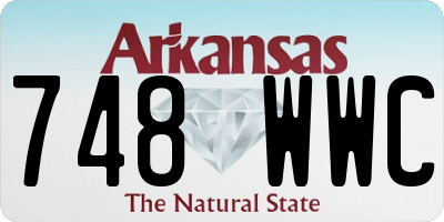 AR license plate 748WWC