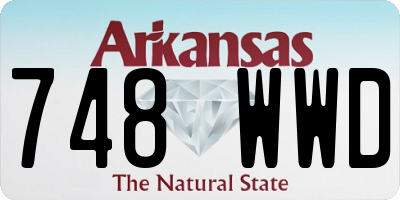 AR license plate 748WWD