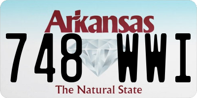 AR license plate 748WWI