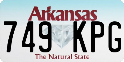 AR license plate 749KPG