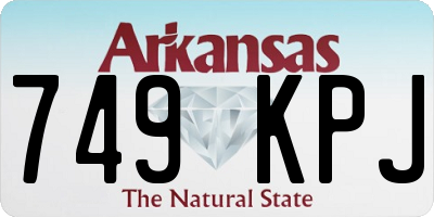 AR license plate 749KPJ