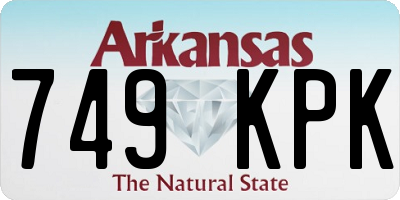 AR license plate 749KPK