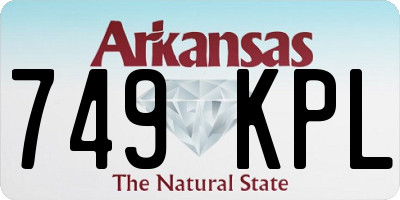 AR license plate 749KPL