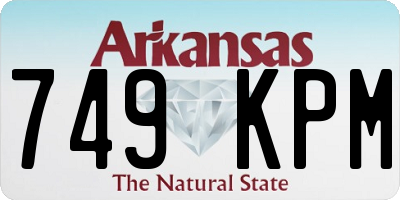 AR license plate 749KPM