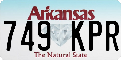 AR license plate 749KPR