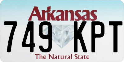 AR license plate 749KPT