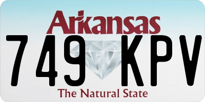 AR license plate 749KPV