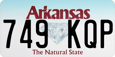 AR license plate 749KQP