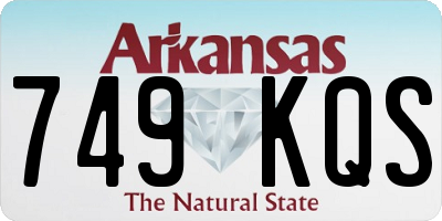 AR license plate 749KQS