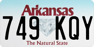 AR license plate 749KQY
