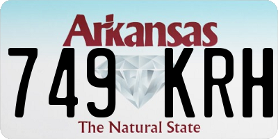 AR license plate 749KRH