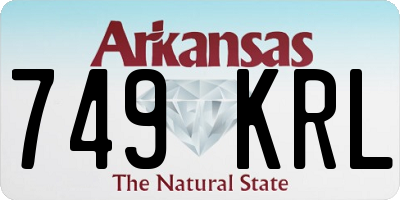 AR license plate 749KRL