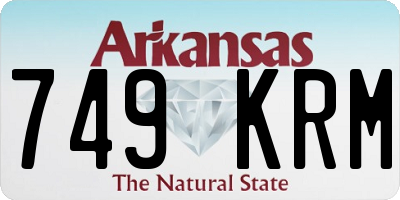 AR license plate 749KRM