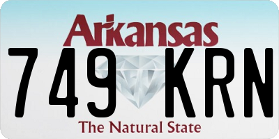 AR license plate 749KRN
