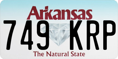 AR license plate 749KRP