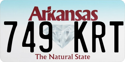AR license plate 749KRT