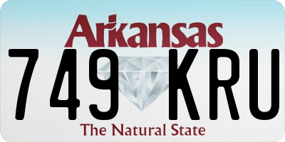 AR license plate 749KRU