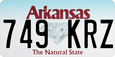 AR license plate 749KRZ