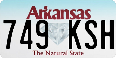 AR license plate 749KSH