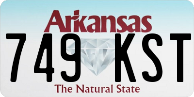 AR license plate 749KST