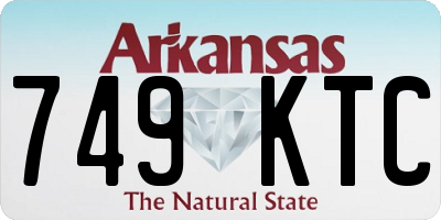 AR license plate 749KTC