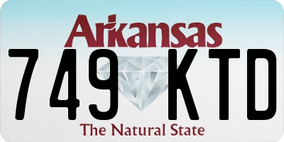 AR license plate 749KTD