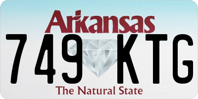 AR license plate 749KTG