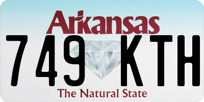 AR license plate 749KTH