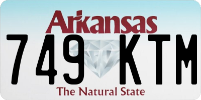 AR license plate 749KTM
