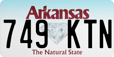 AR license plate 749KTN