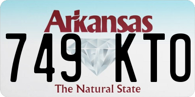 AR license plate 749KTO