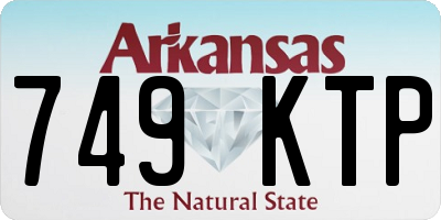 AR license plate 749KTP
