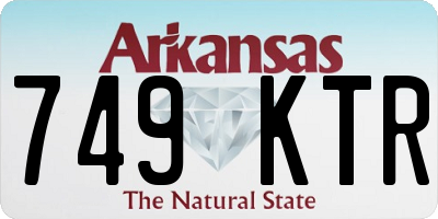 AR license plate 749KTR