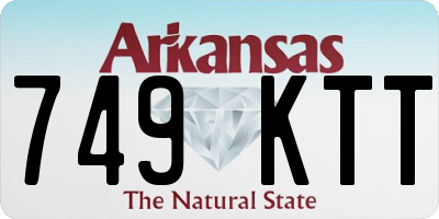 AR license plate 749KTT