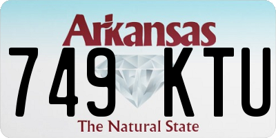 AR license plate 749KTU