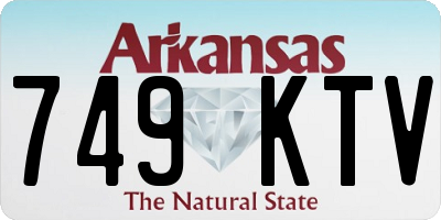 AR license plate 749KTV