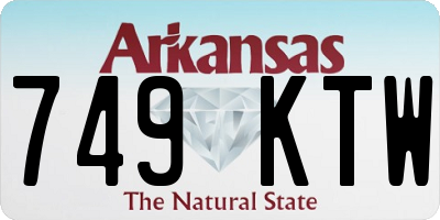 AR license plate 749KTW