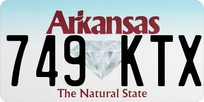 AR license plate 749KTX