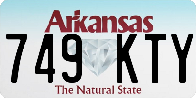 AR license plate 749KTY