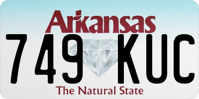 AR license plate 749KUC