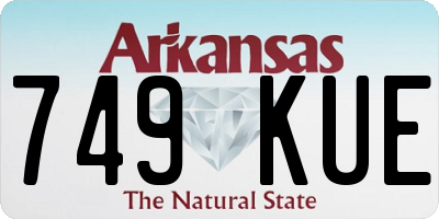 AR license plate 749KUE